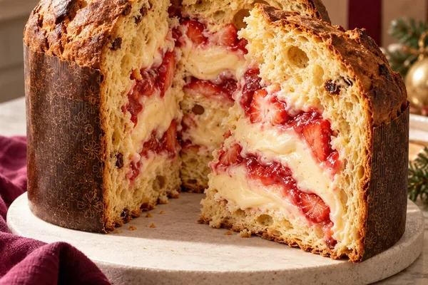 Relleno de fresa y vainilla