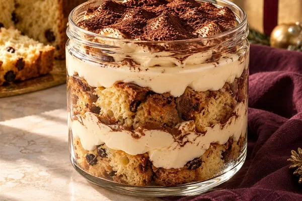 Frasco de tiramisú sin alcohol